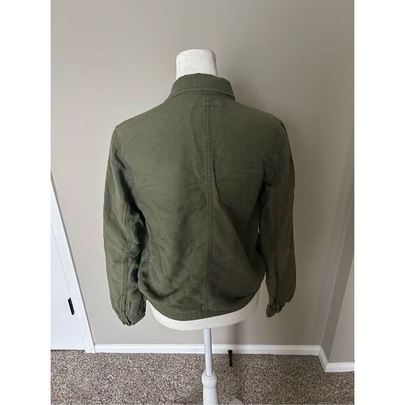 Madwell Military Style Shirt/Jacket Sz S Linen - Picture 4 of 5